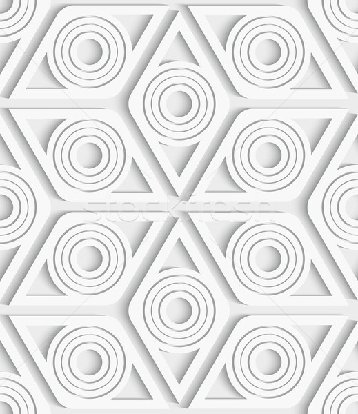 Geometrical rhombus seamless pattern cut out Stock photo © Zebra-Finch