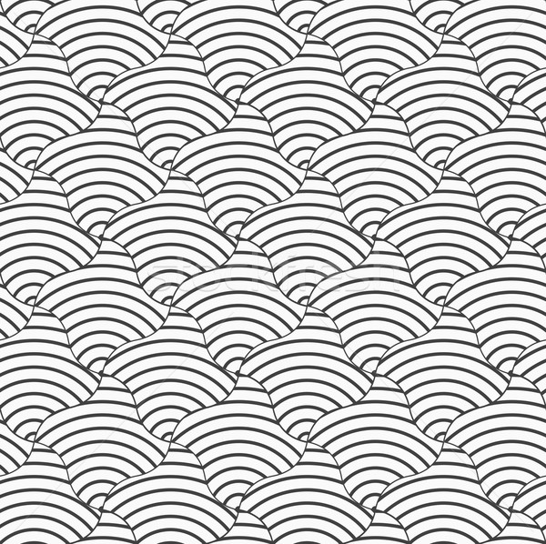 Alternating black and white wavy striped squares Stock photo © Zebra-Finch