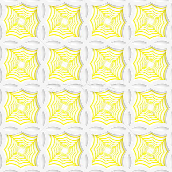 Colored 3D yellow striped pointy squares Stock photo © Zebra-Finch