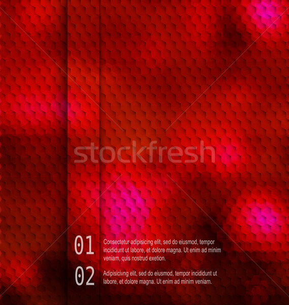 Blurred  hexagon mosaic  red template Stock photo © Zebra-Finch
