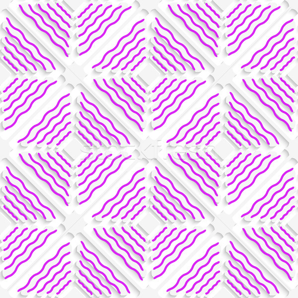 Diagonala purpuriu ondulat linii model abstract Imagine de stoc © Zebra-Finch