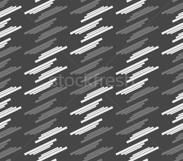 Monochrome pattern with gray and white offset stripes Stock photo © Zebra-Finch