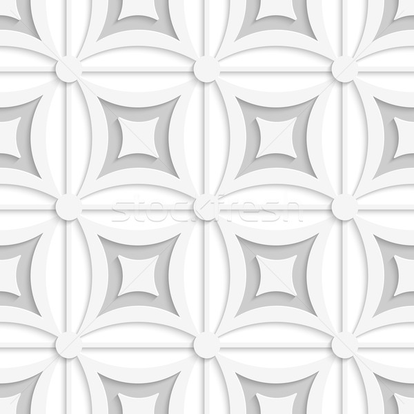 Mértani fehér szürke minta négyzetek absztrakt Stock fotó © Zebra-Finch