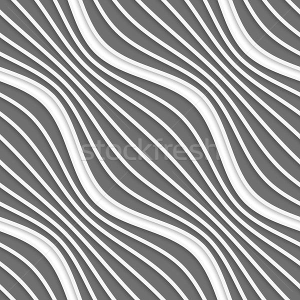 3D diagonal rayé vagues géométrique Photo stock © Zebra-Finch