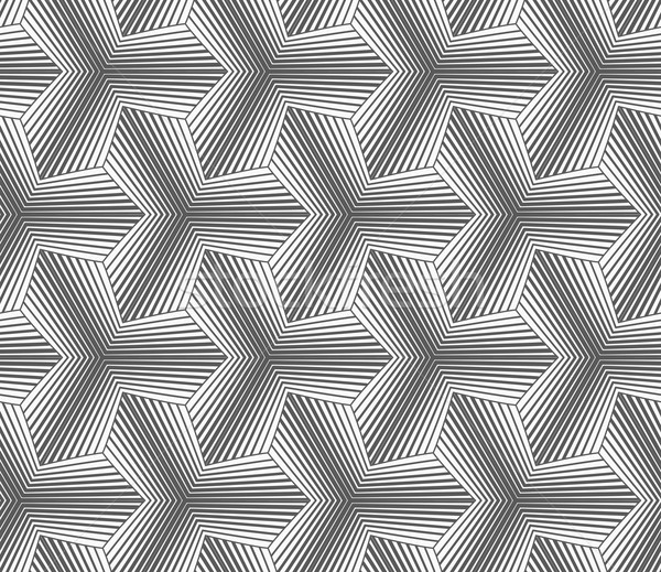 Monochrome gradually striped pointy tetrapods Stock photo © Zebra-Finch