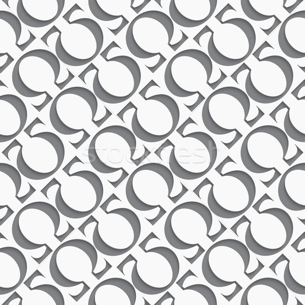 Omega przekątna bezszwowy biały litery Zdjęcia stock © Zebra-Finch