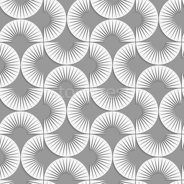 Perforated stripy semi circles Stock photo © Zebra-Finch