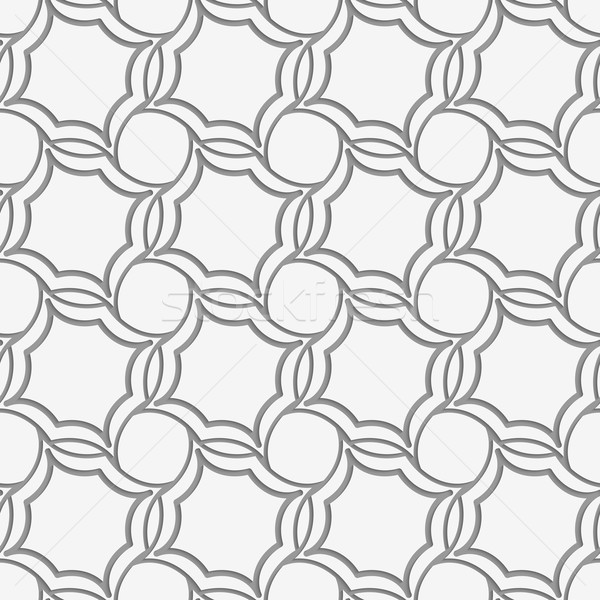 Perforated four foils forming twisted squares Stock photo © Zebra-Finch