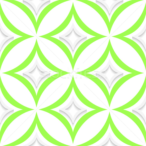 White and green pointy rhombuses seamless Stock photo © Zebra-Finch
