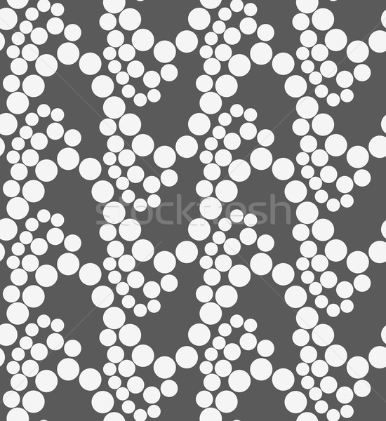 Monochrome pattern with white circles on gray Stock photo © Zebra-Finch