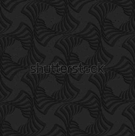 Textured black plastic twisted squares Stock photo © Zebra-Finch