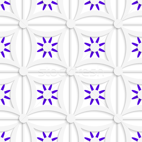 Foto stock: Geométrico · blanco · patrón · púrpura · flores