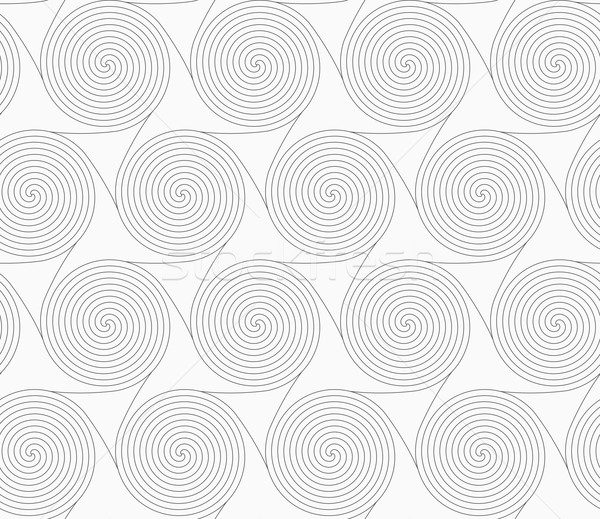 Slim gray merging spirals with triangles Stock photo © Zebra-Finch