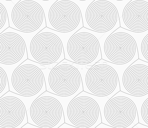 Slim gray merging spirals Stock photo © Zebra-Finch