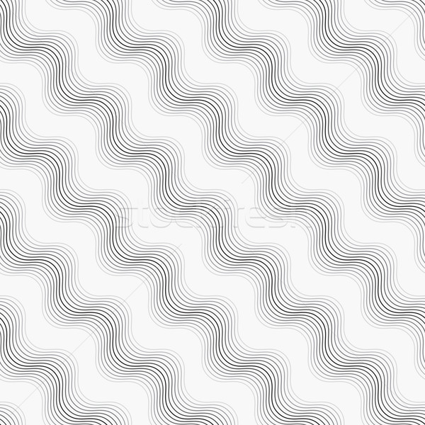 Ornamento muitos diagonal ondulado linhas Foto stock © Zebra-Finch