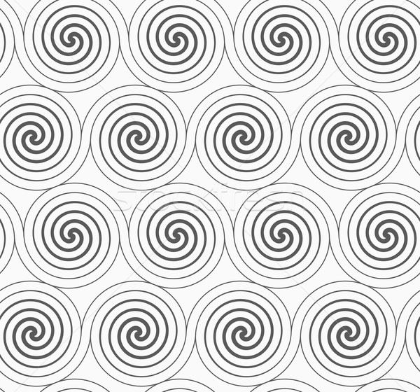 Gray merging Archimedean spirals Stock photo © Zebra-Finch