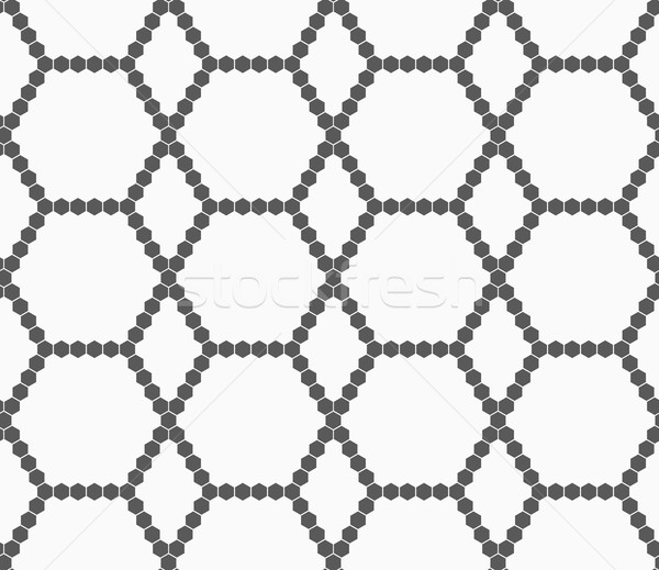 Gray small hexagons forming net Stock photo © Zebra-Finch
