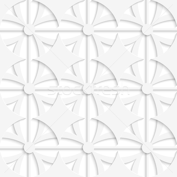 Geometric white pattern with layering Stock photo © Zebra-Finch