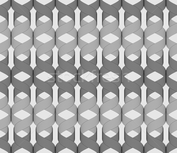 Ribbons dark and light forming vertical overlapping ties pattern Stock photo © Zebra-Finch