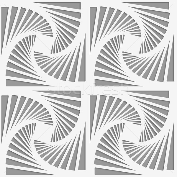 Perforated striped rotated triangular shapes Stock photo © Zebra-Finch