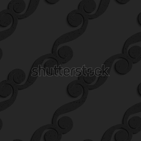 Black textured plastic diagonal with spiral swirls Stock photo © Zebra-Finch