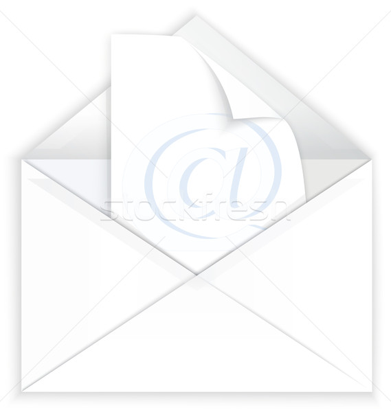 White envelope and watermark paper Stock photo © Zebra-Finch