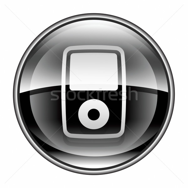 mp3 player black, isolated on white background Stock photo © zeffss