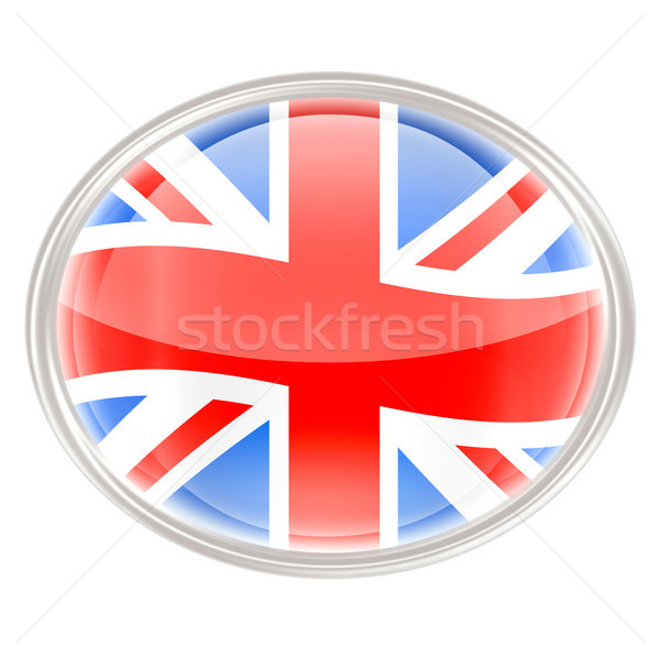 Reino Unido bandeira ícone isolado branco negócio Foto stock © zeffss