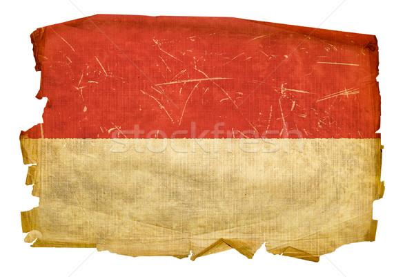 Indonesia Flag old, isolated on white background. Stock photo © zeffss