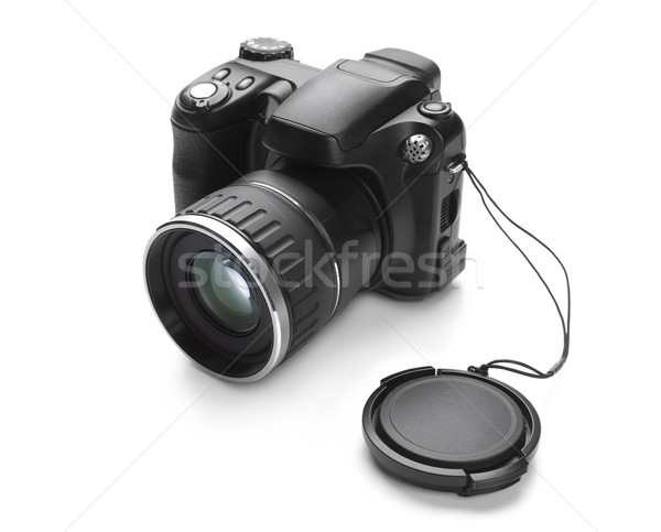 [[stock_photo]]: Appareil · photo · numérique · isolé · blanche · technologie · verre · presse