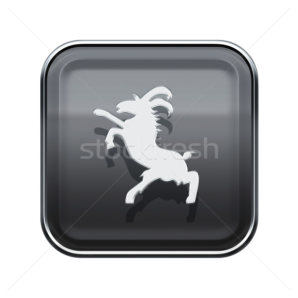 Goat Zodiac icon grey, isolated on white background. Stock photo © zeffss