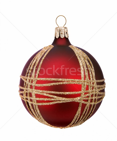 Christmas red ball Stock photo © zeffss