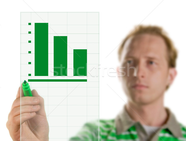 Foto stock: Dibujo · gráfico · tabla · negocios · oficina · lápiz