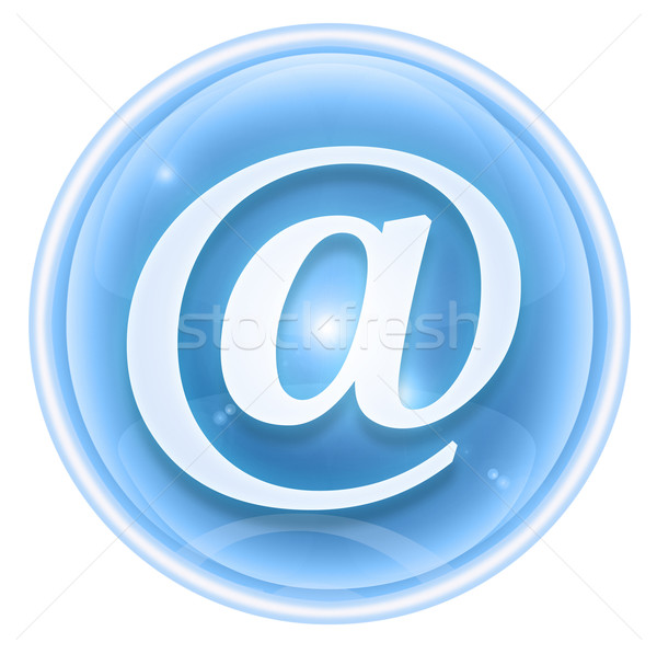 email  icon ice, isolated on white background. Stock photo © zeffss