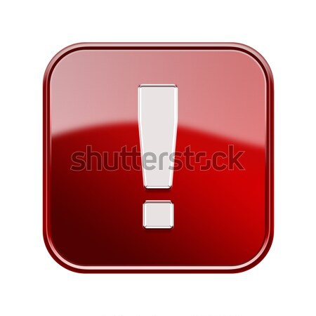 Simbolo icona rosso isolato bianco internet Foto d'archivio © zeffss