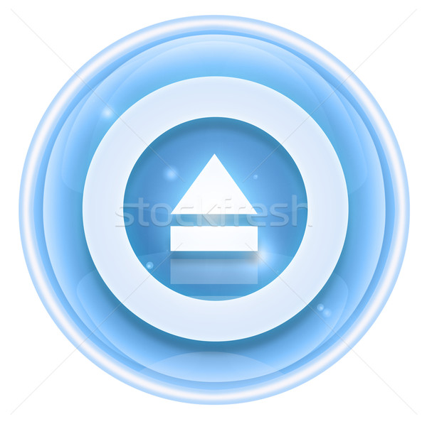 Eject icon ice, isolated on white background. Stock photo © zeffss