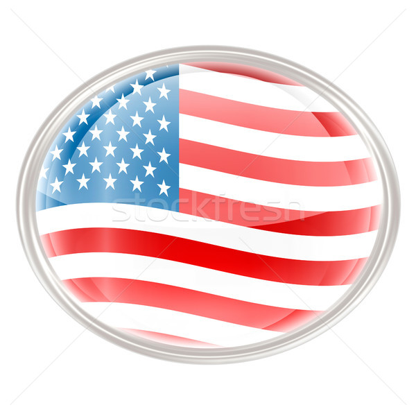 Usa Flag Icon Isolated On White Background Stock Photo C Andrey