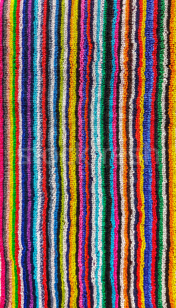 カラフル 縞模様の ビーチタオル テクスチャ 健康 背景 ストックフォト © zeffss