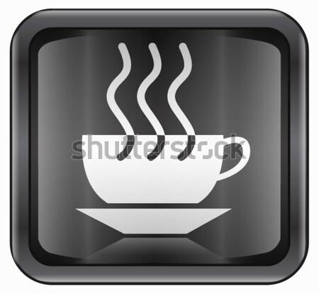 Coffee Cup Icon Dark Blue Isolated On Black Background Stock Photo C Zeffss 417760 Stockfresh