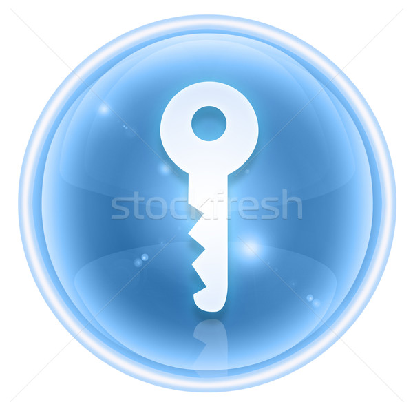 Key icon ice, isolated on white background Stock photo © zeffss