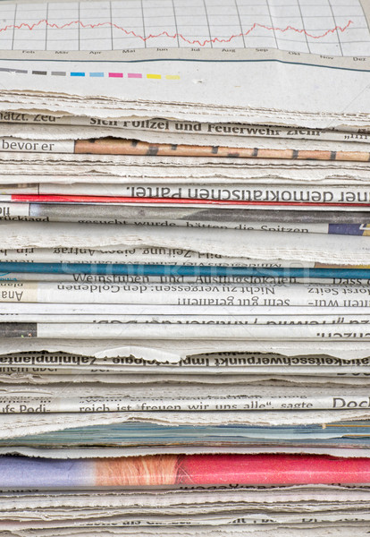 pile of newspapers Stock photo © Zerbor