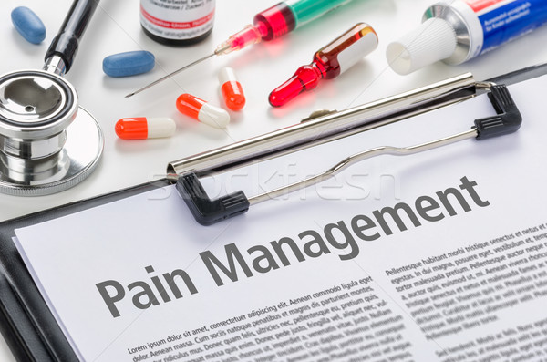 Pain Management written on a clipboard Stock photo © Zerbor