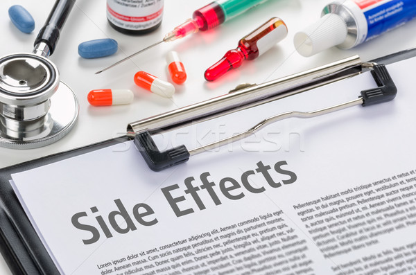 The text Side Effects written on a clipboard Stock photo © Zerbor