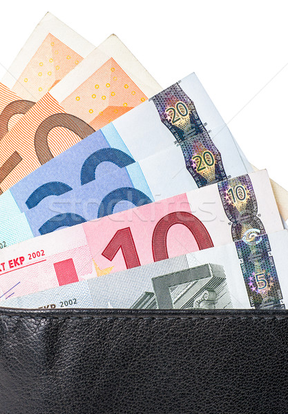 Cüzdan kâğıt finanse banka deri Stok fotoğraf © Zerbor