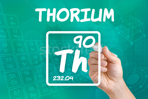 Symbol for the chemical element thorium Stock photo © Zerbor