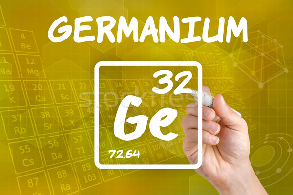 Symbol for the chemical element germanium Stock photo © Zerbor