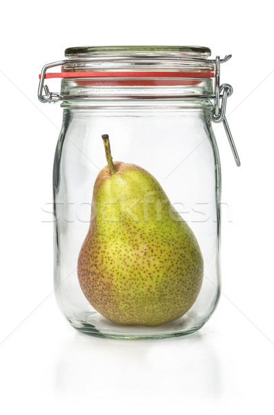 Fresh pear in a canning jar Stock photo © Zerbor