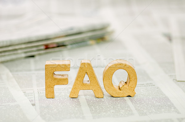 Faq Internetu internetowych list pomoc usługi Zdjęcia stock © Zerbor