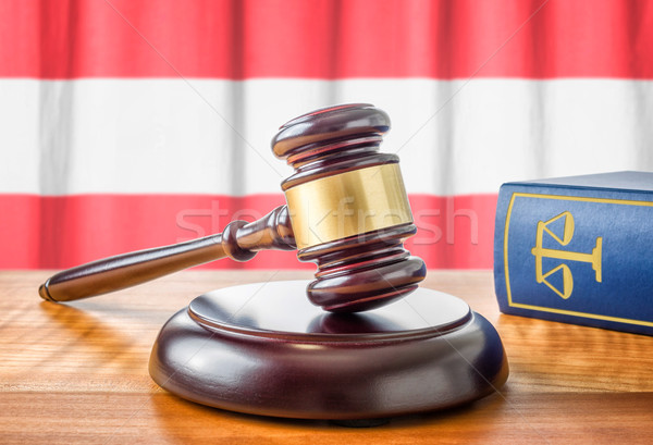 A gavel and a law book - Austria Stock photo © Zerbor