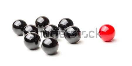 Concept with red and black marbles -  Mobbing Stock photo © Zerbor